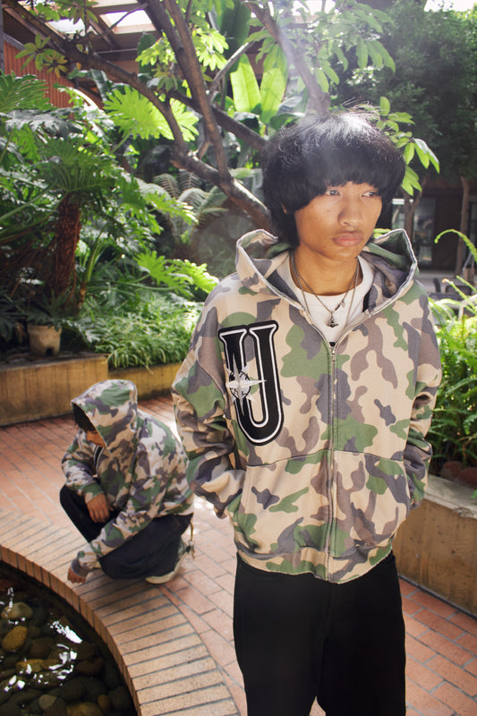CAMO COMPASS LOGO HOODIE