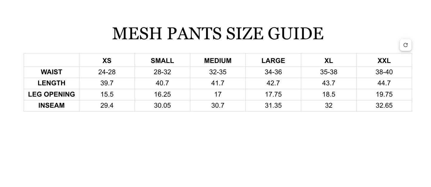 UNDRDGS MESH PANTS