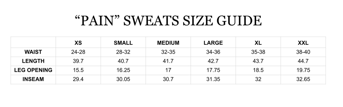 BLACK PAIN SWEATS