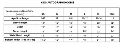 KIDS BLACK AUTOGRAPH HOODIE