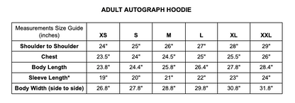 BLACK AUTOGRAPH HOODIE